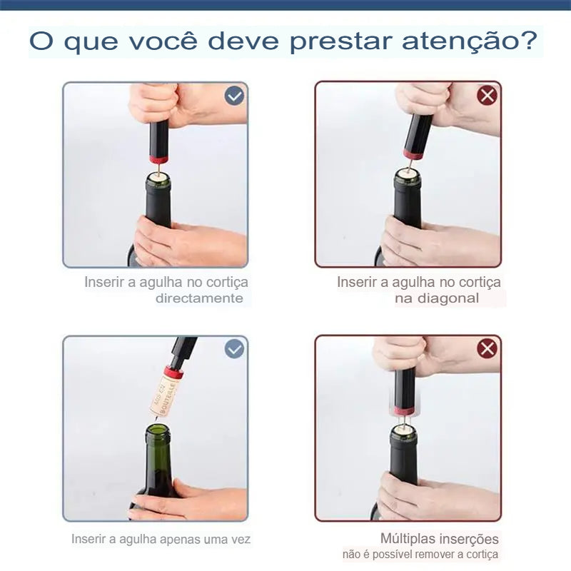 Abridor de garrafa de vinho profissional