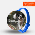 Colar Anti Pulgas e Carrapatos GR2 Aliexpress Azul Cães 