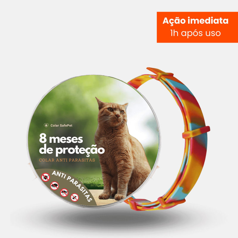 Colar Anti Pulgas e Carrapatos GR2 Aliexpress Colorida Gatos 